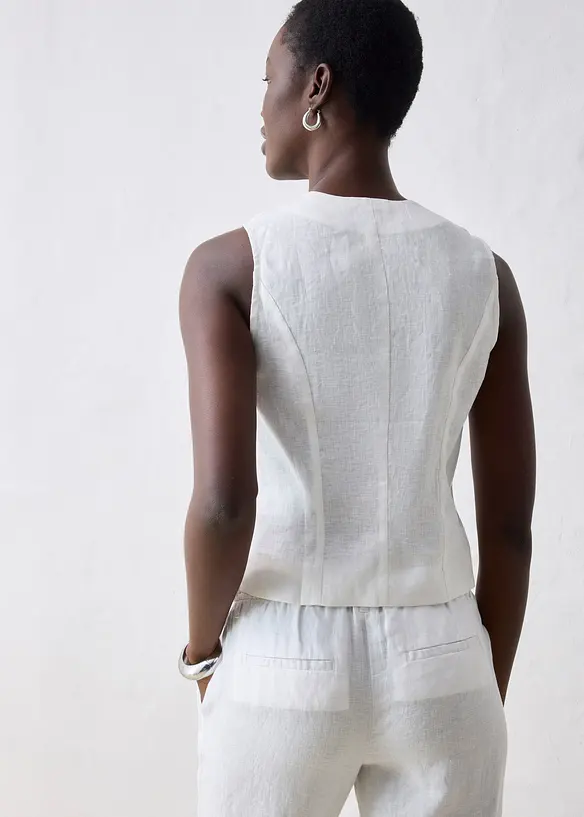 Bluslinne i rent linnematerial, bonprix