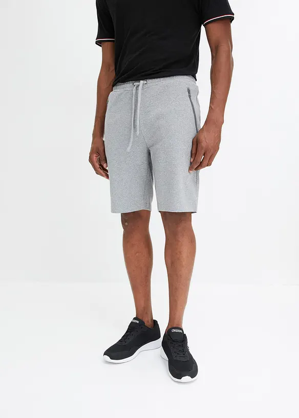 Trikåbermudas med fickor med dragkedja, bonprix