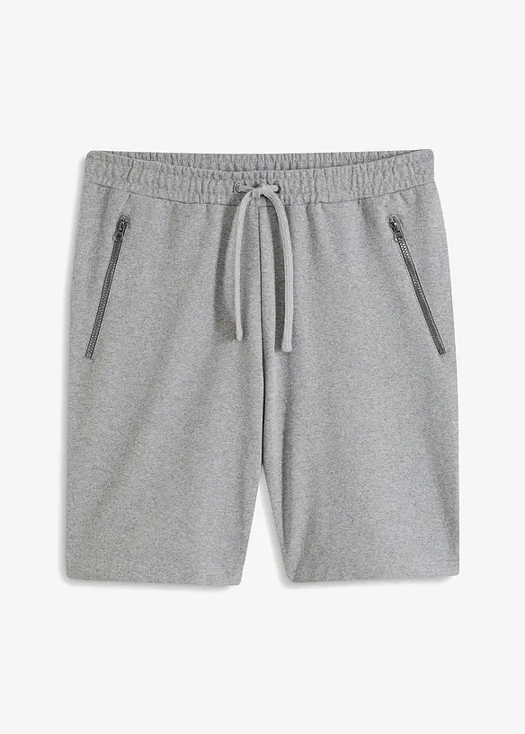 Trikåbermudas med fickor med dragkedja, bonprix