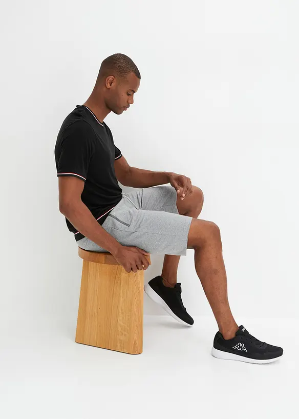 Trikåbermudas med fickor med dragkedja, bonprix