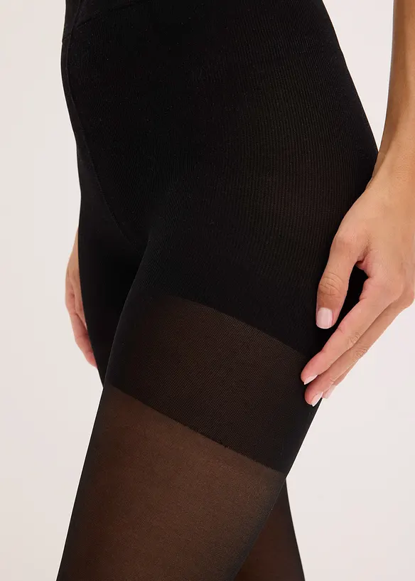 Formande anti skav-leggings med bekväma muddar och svalkande polyamid (30 den), bonprix