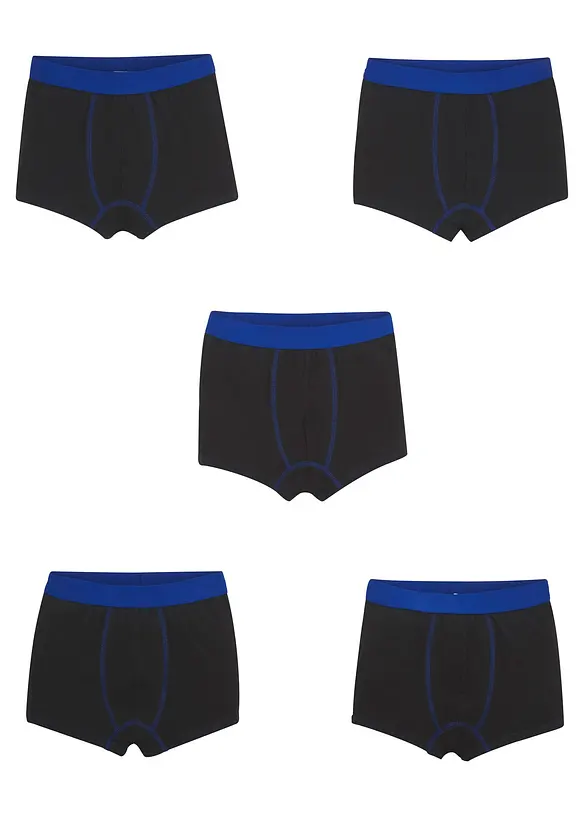 Boxershorts med mjuk bomull (5-pack), bonprix