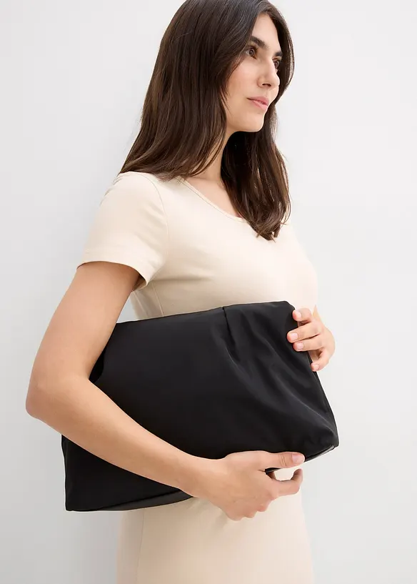 Jerseyklänning i ekologisk bomull med stretch, bonprix