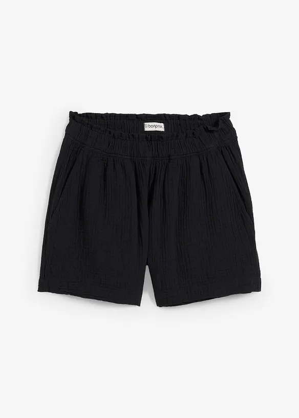 Muslinshorts i bomull, bonprix