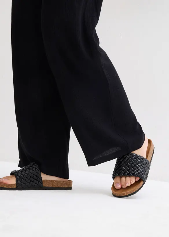 Palazzobyxa av mjuk viskos, bonprix