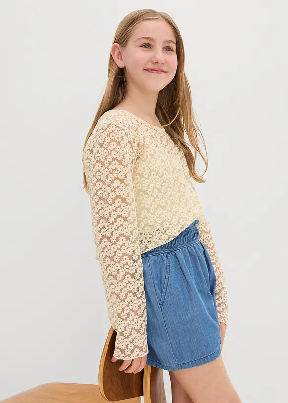 Shorts i dra på-modell av ren bomull, bonprix