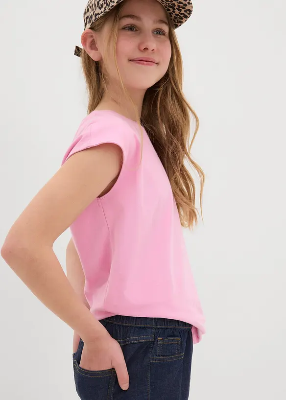 Jeansshorts med medelhög midja, bonprix
