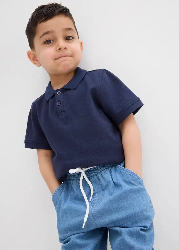 Stretchiga jeansshorts i dra på-modell för barn, Regular Fit, bonprix