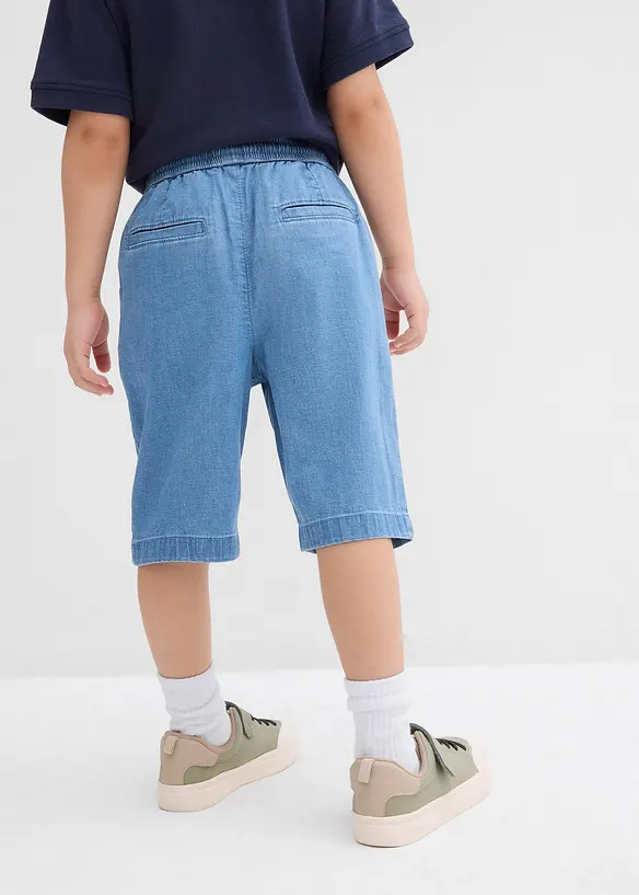 Stretchiga jeansshorts i dra på-modell för barn, Regular Fit, bonprix