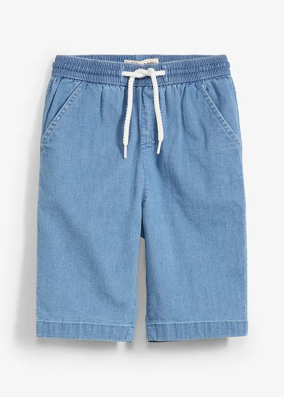 Stretchiga jeansshorts i dra på-modell för barn, Regular Fit, bonprix