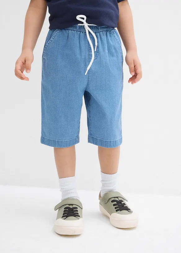Stretchiga jeansshorts i dra på-modell för barn, Regular Fit, bonprix