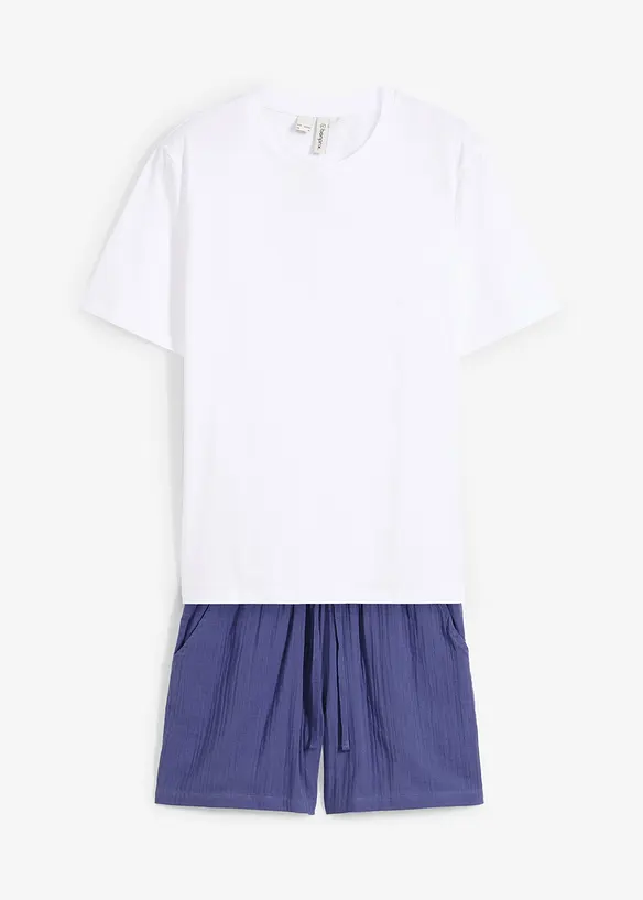 Muslinpyjamas med shorts, bonprix