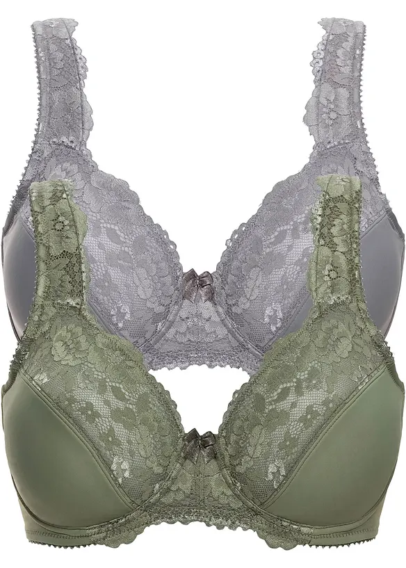 Minimizer-BH med vadderade axelband (2-pack), bonprix