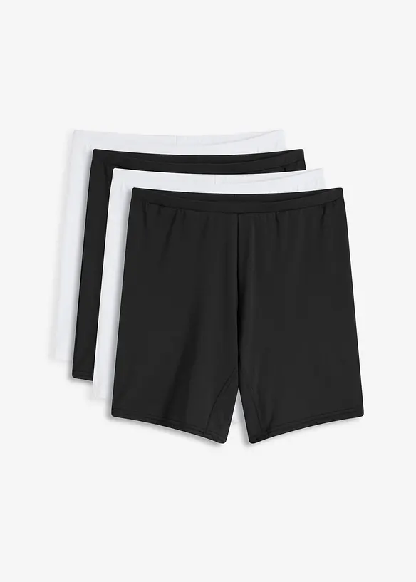 Mellanlång boxertrosa med hög midja (4-pack), bonprix
