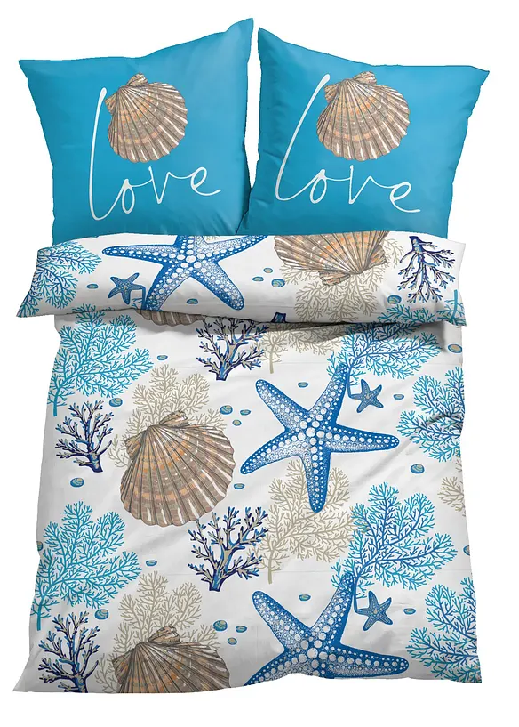 P&aring;slakanset med havsmotiv, bonprix