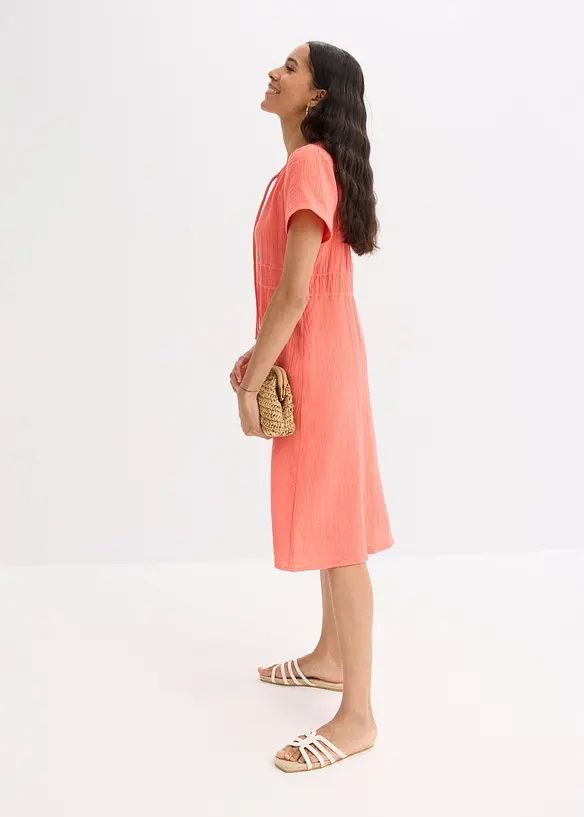 Tunikaklänning i muslin, bonprix