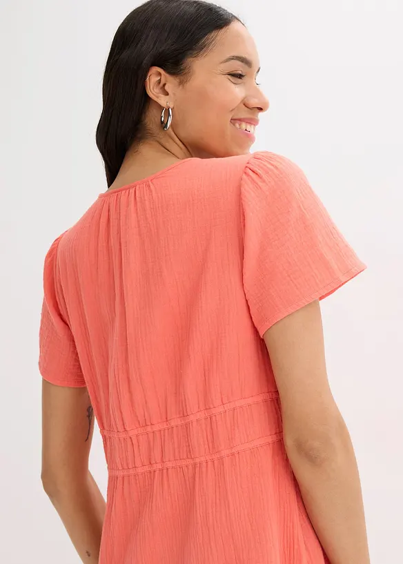 Tunikaklänning i muslin, bonprix