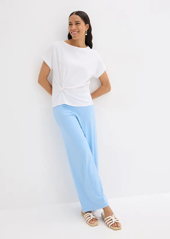 T-shirt med knutdetalj, bonprix