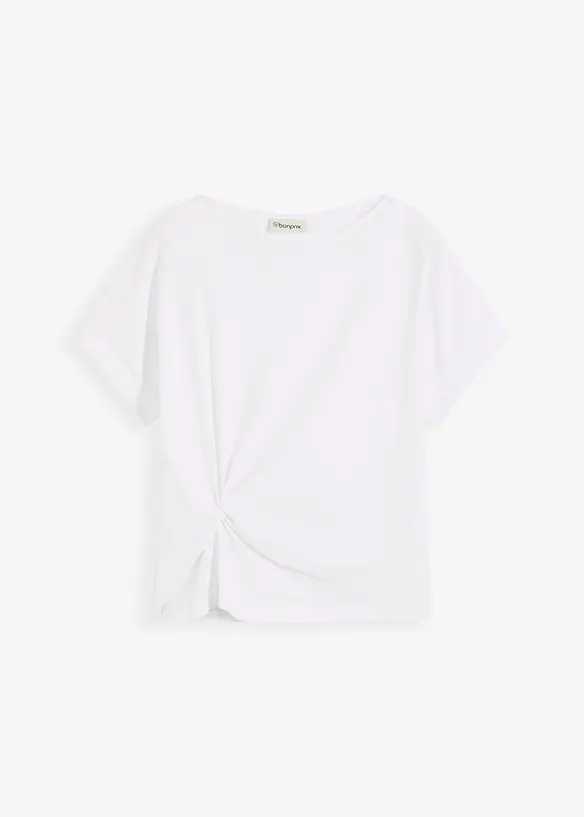 T-shirt med knutdetalj, bonprix