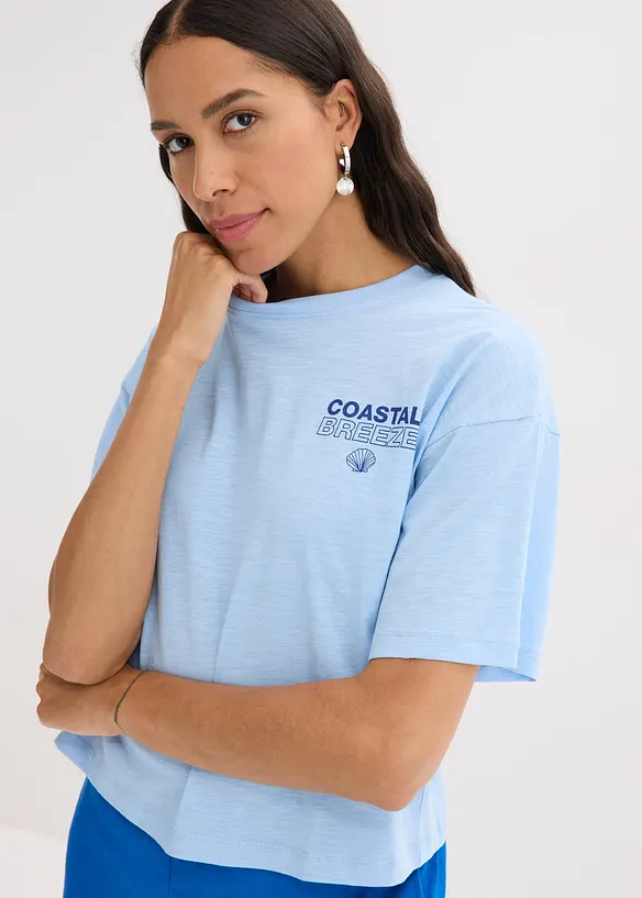 Oversizetopp av ren ekologisk bomull, bonprix