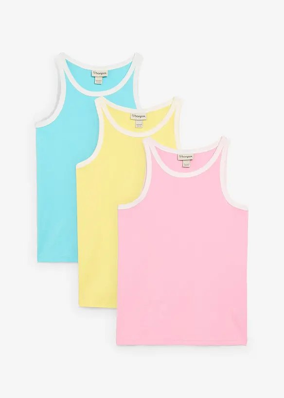 Linne i ekologisk bomull för barn (3-pack), bonprix