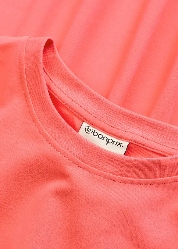 Jerseyklänning i tjockt material av ekologisk bomull, bonprix