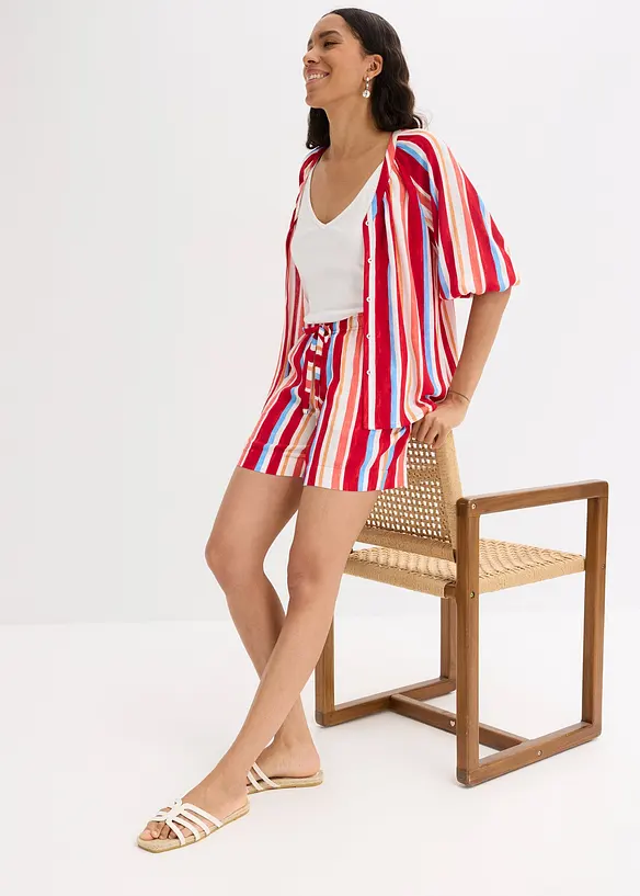 Shorts i dra på-modell av tunn viskos, bonprix