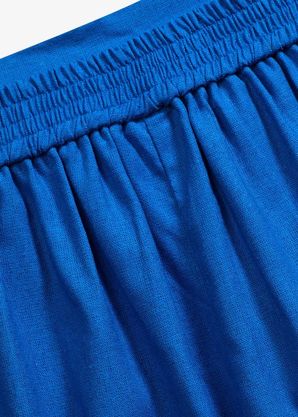 Dra på-shorts i luftig linneblandning, bonprix