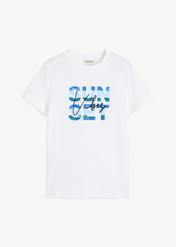 T-shirt av ren bomull, bonprix