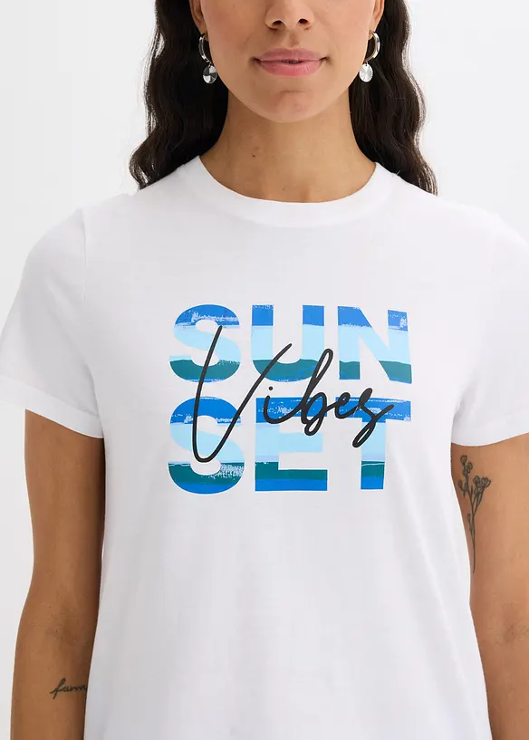 T-shirt av ren bomull, bonprix
