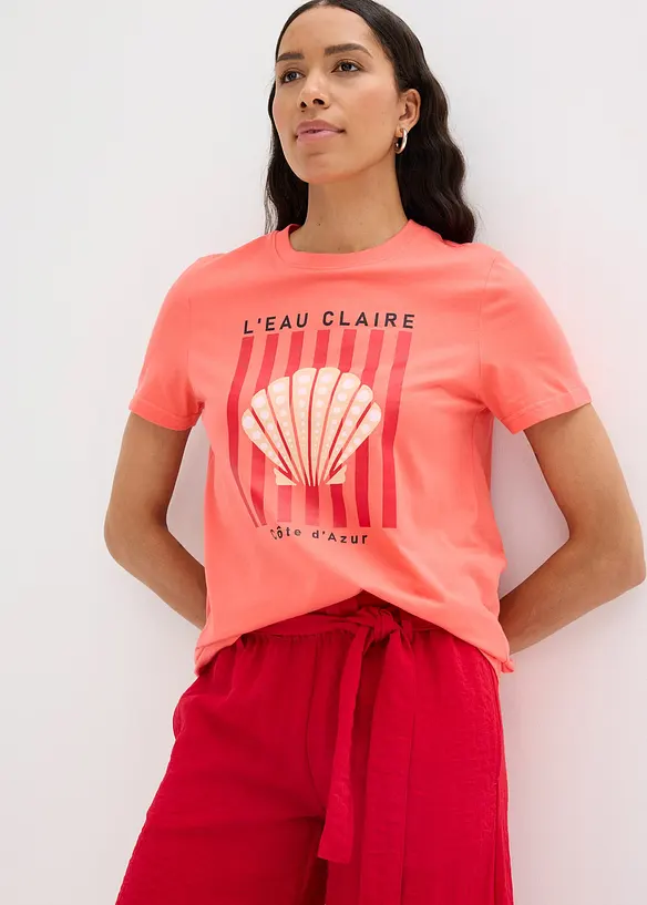 T-shirt av ren bomull, bonprix