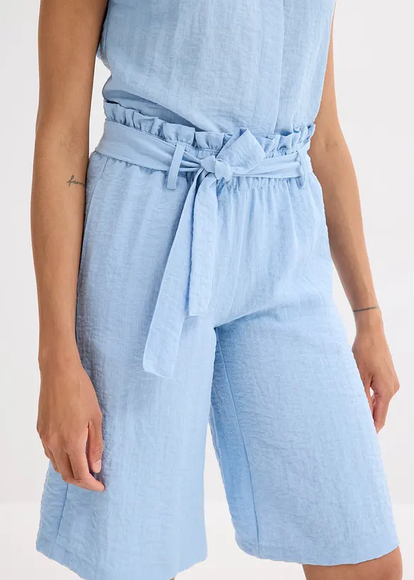 Dra på-bermudas i följsam viskosmix, bonprix