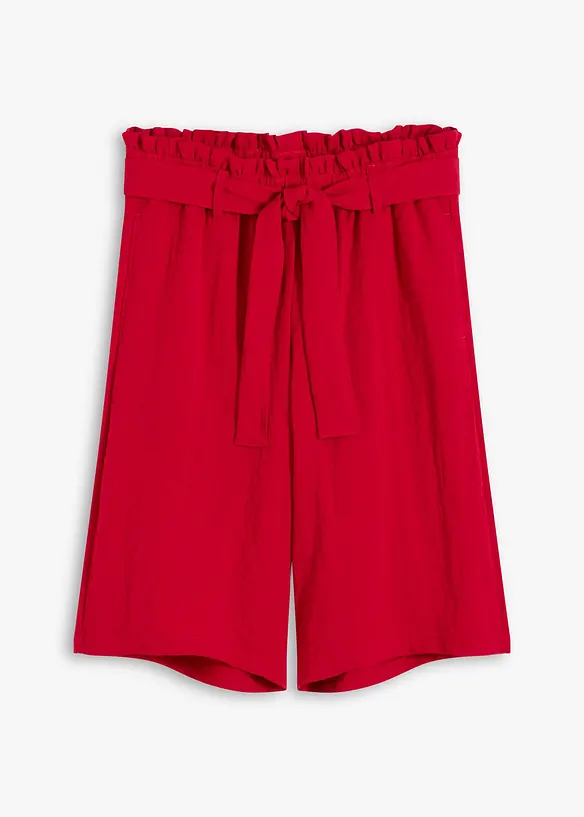 Dra på-bermudas i följsam viskosmix, bonprix