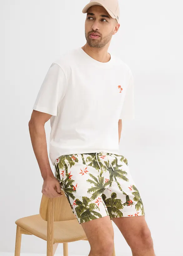 Dra på-shorts i viskos, Loose Fit, bonprix
