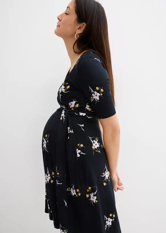 Mamma-/amningsklänning i mjuk viskos, bonprix
