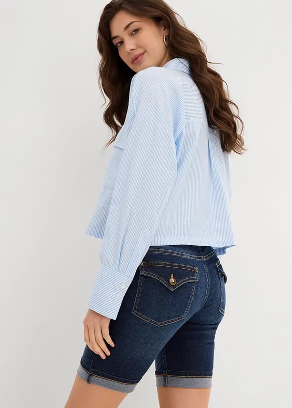 Jeansshorts Mid Waist, bonprix