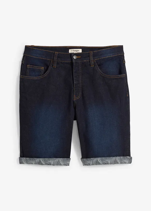 Stretchiga jeansshorts, normal passform, bonprix