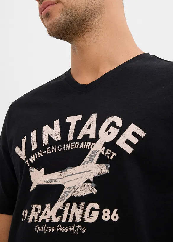 T-shirt i slubgarn, bonprix