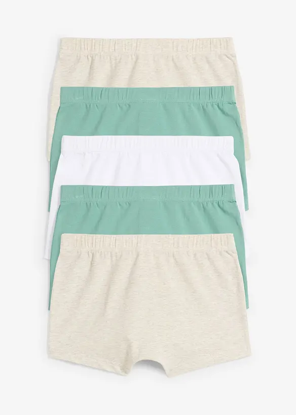 Boxershorts med ekologisk bomull (5-pack), bonprix