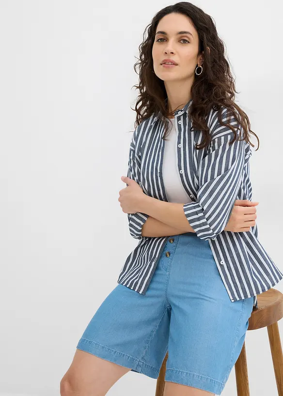 Dra på-shorts i Tencel, bonprix