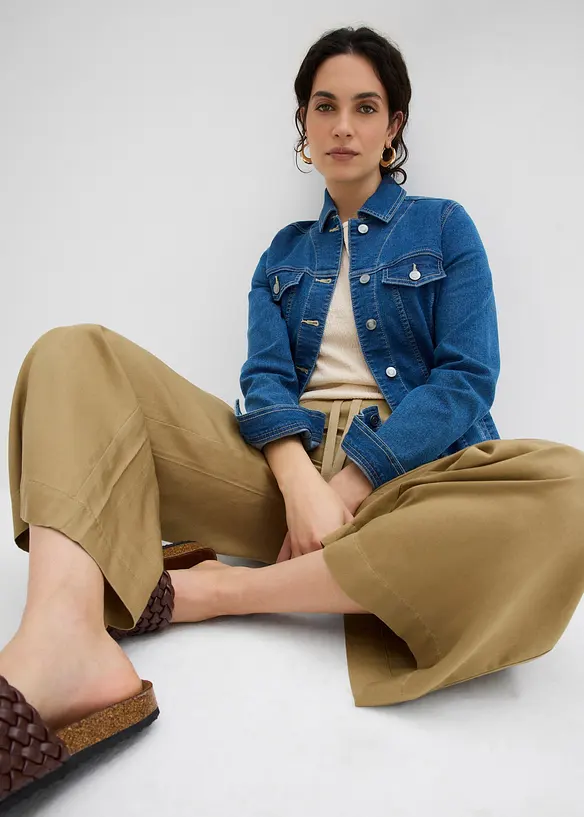 Dra på-byxa av Tencel i 7/8-längd, bonprix