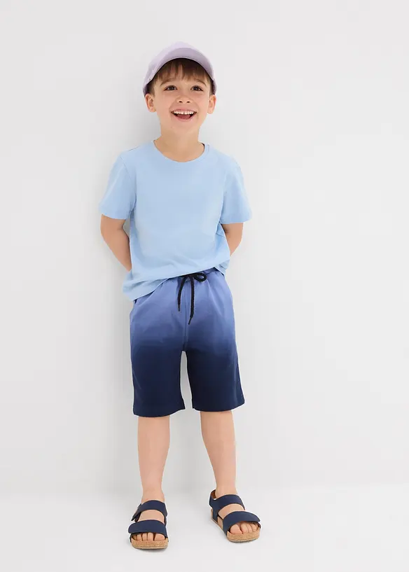 Trikåbermudas för barn (2-pack) i ren bomull, bonprix