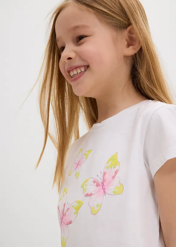 T-shirt i ren ekologisk bomull för barn, bonprix