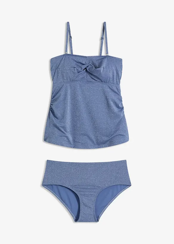 Tankini (2 delar) med glittertrådar, bonprix