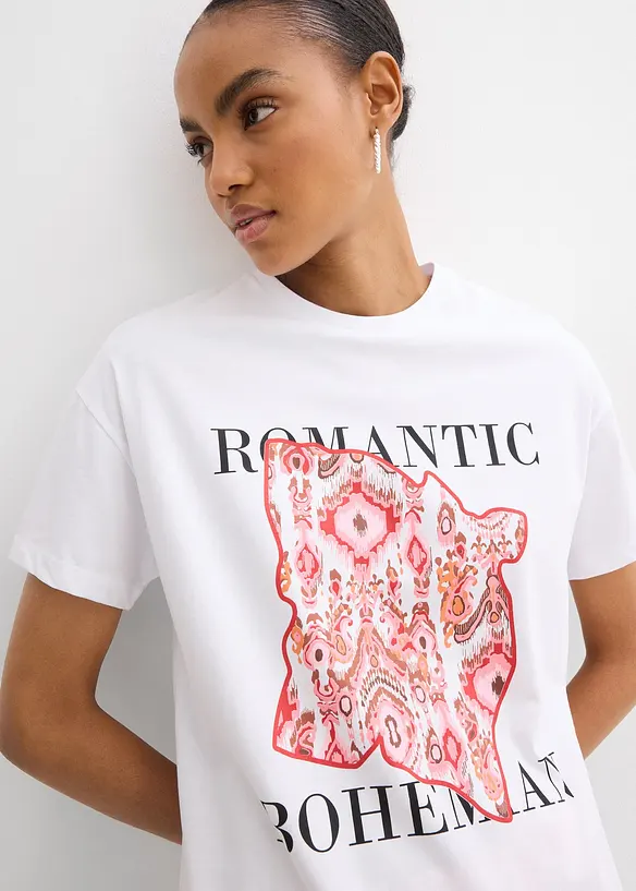 T-shirt av ren bomull, bonprix