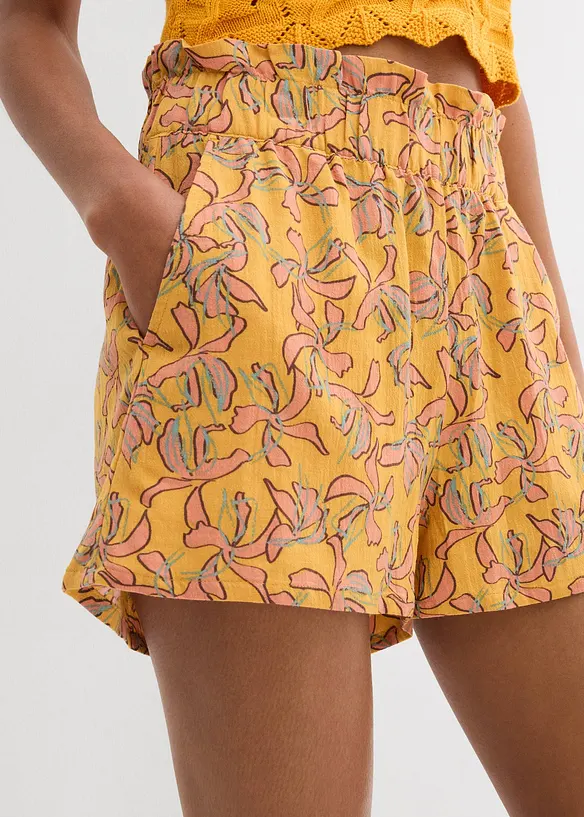 Shorts i bomull och viskos, bonprix