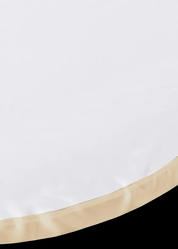 Transparent vågig kappa med satinband och återvunnen polyester, bonprix