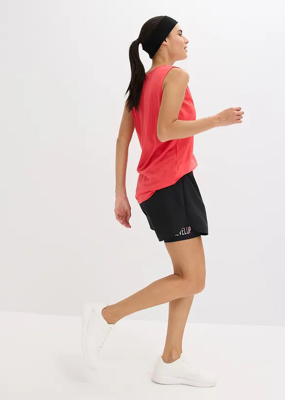Ultratunna sportshorts med 2-i-1-look, bonprix