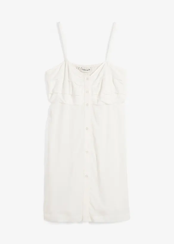 Lång blus i mjuk viskos, bonprix