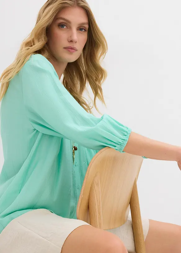 Oversizeblus av mjuk viskosmix, bonprix